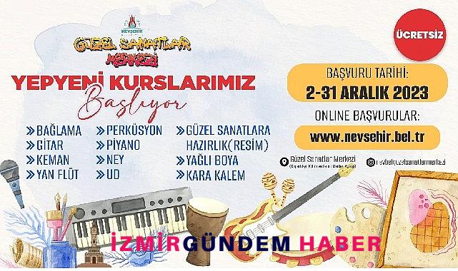 Nevşehir’de güzel sanatlar merkezi 2024 yılı 1 dönem kusları için kayıtlar başladı